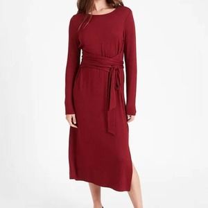 NWT BANANA REPUBLIC Luxespun Tie-Waist Dress XS